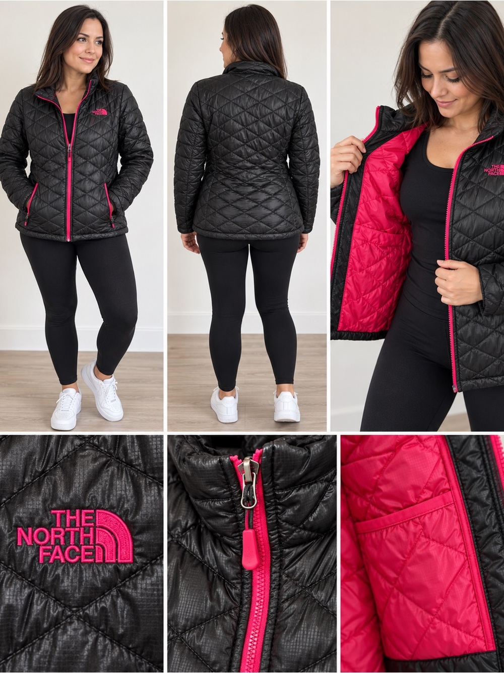 The North Face Women's Thermoball Jacket with Pink Lining